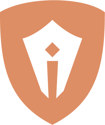 Icon Logo von Signati Consulting mit stilisierter Füllfederform in einem Schild